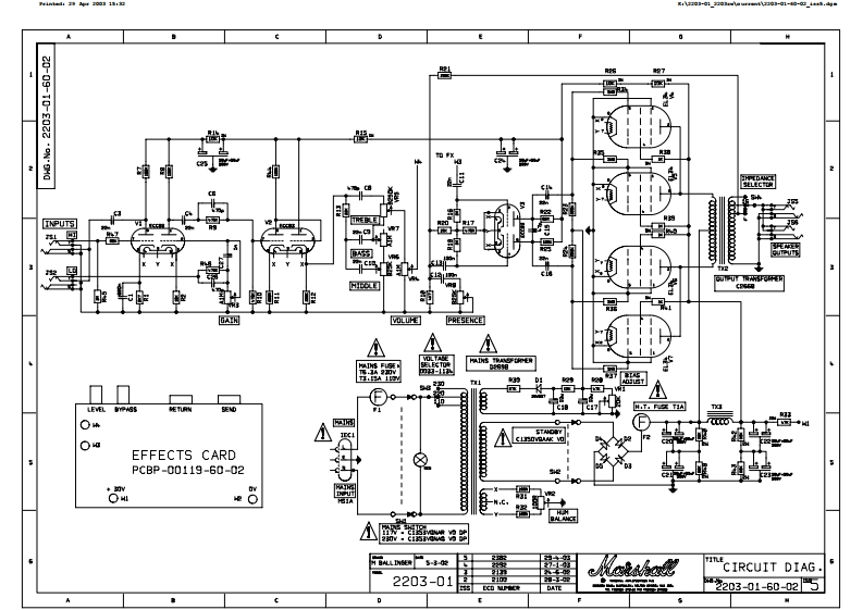 Marshall-2203-Reissue-Schematic