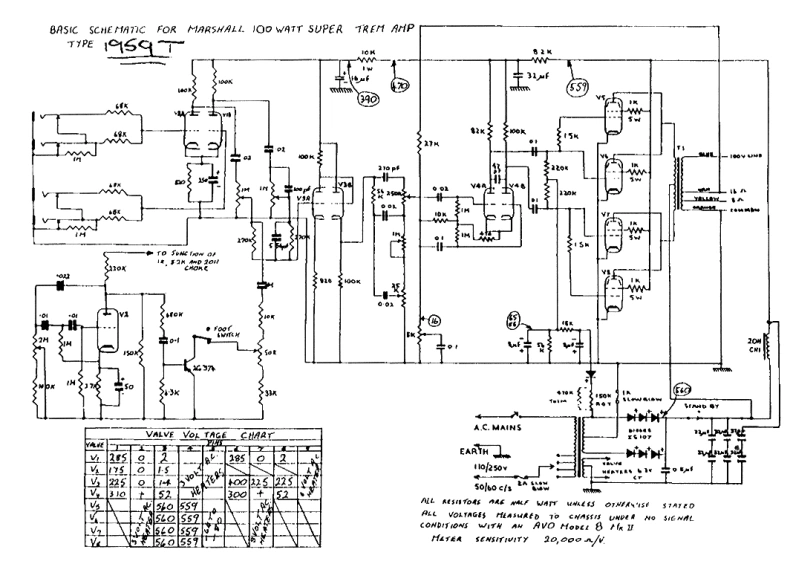Marshall-JTM100-Lead-Trem-100W-1959T-Schematic