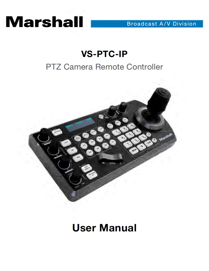 Marshall_VS-PTC-IP_使用说明书手册V3