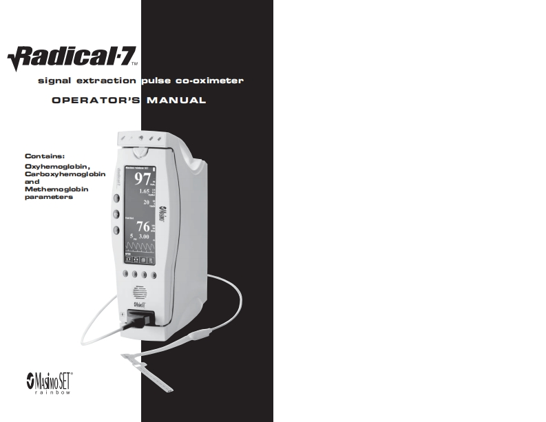 Masimo-Rad-7-Pulse-Ox-操作说明书手册