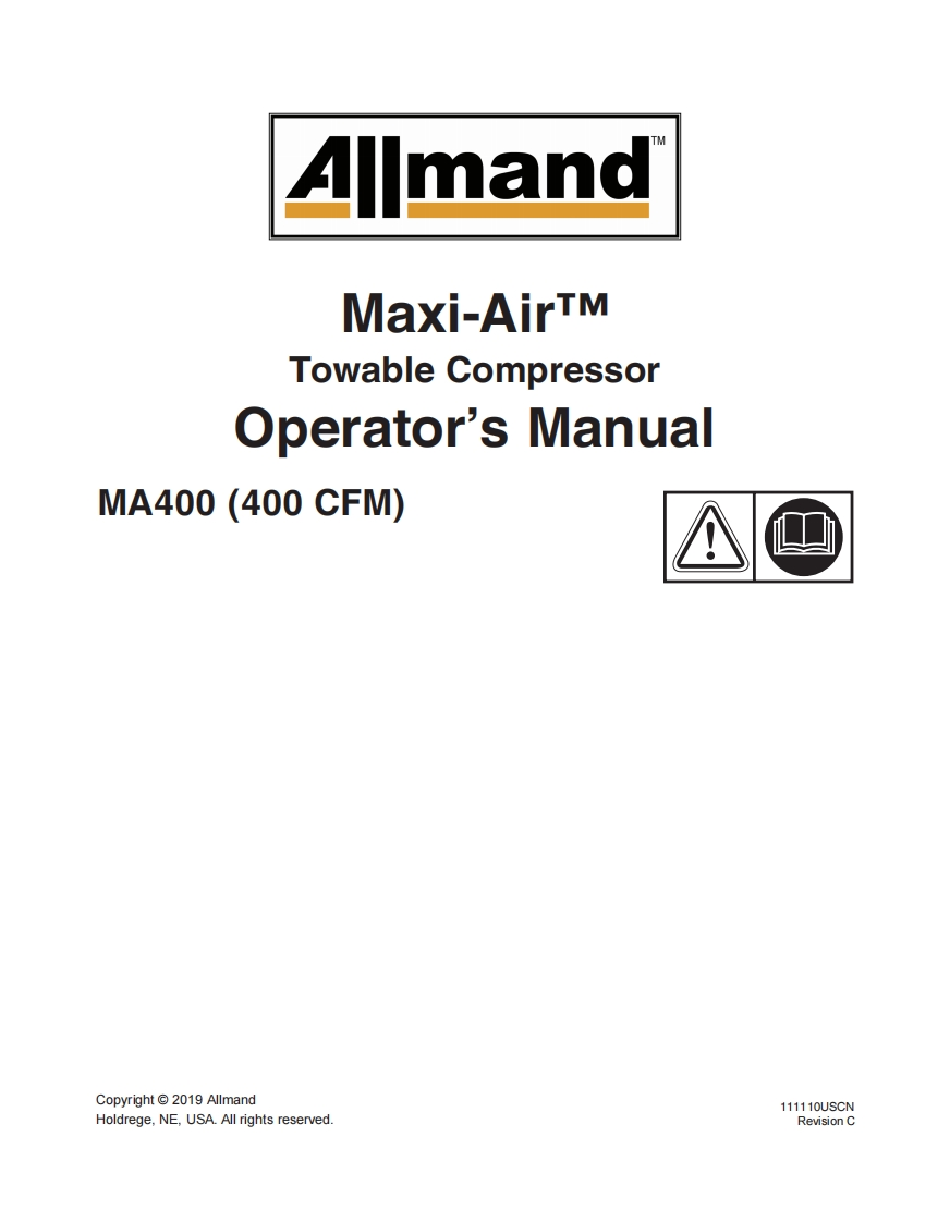 Maxi-Air-400-Operator-Manual-2019-111110-Rev-C操作与维护手册