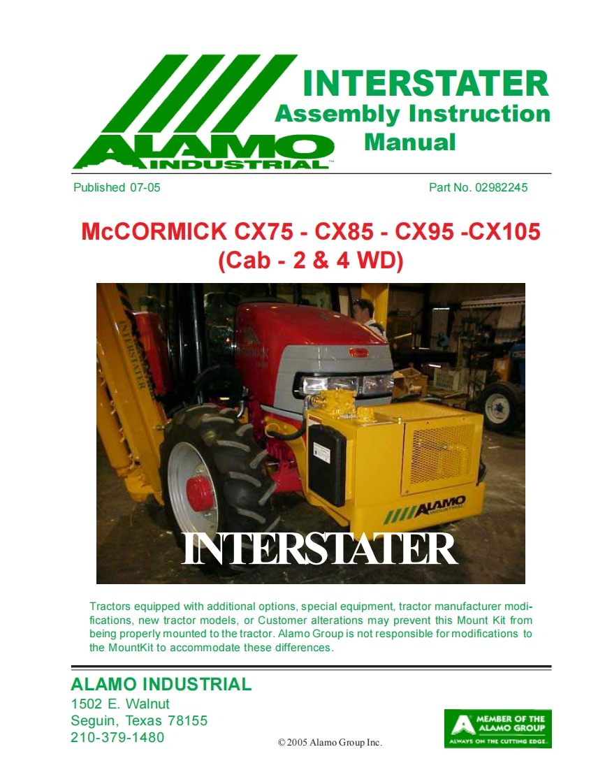 McCormick-CX75-CX85-CX95-CX105-Tractors-维修维护手册-PDF