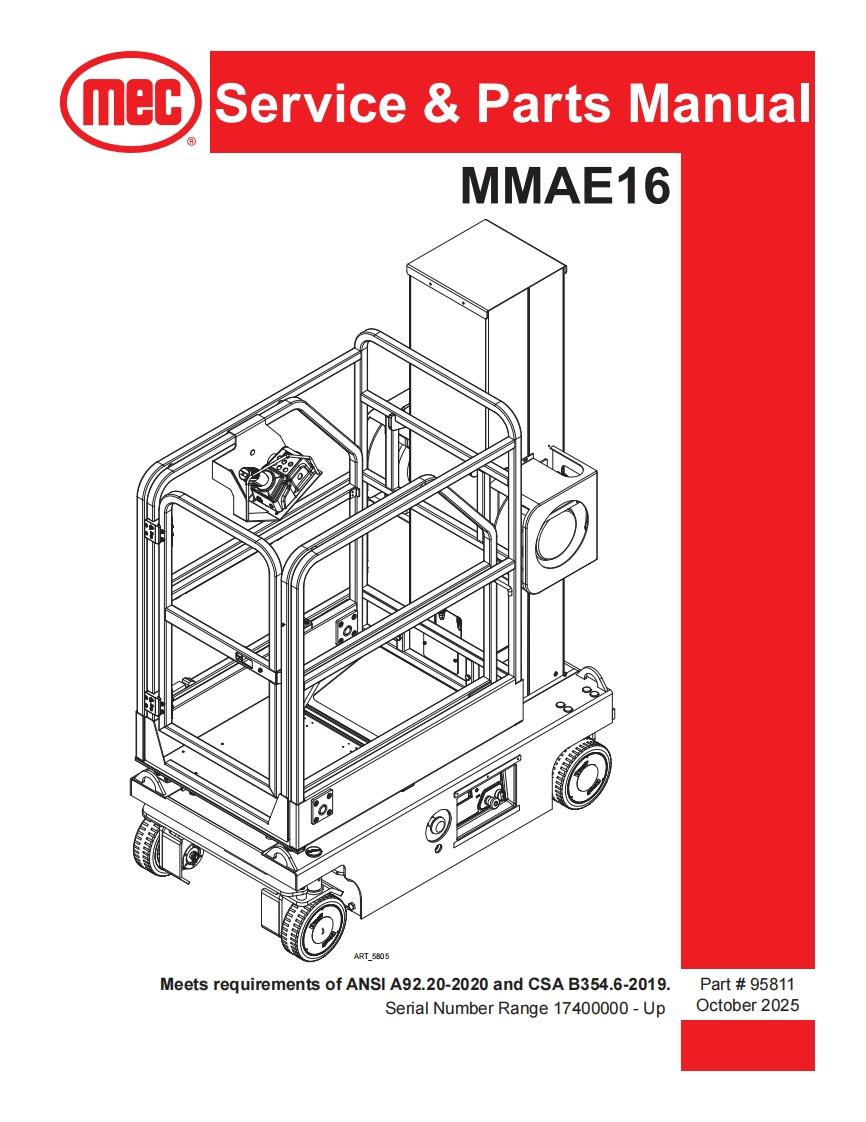 Mec-ce---Parts-Manual-Servic-MMAE16维修图纸手册零部件选型手册