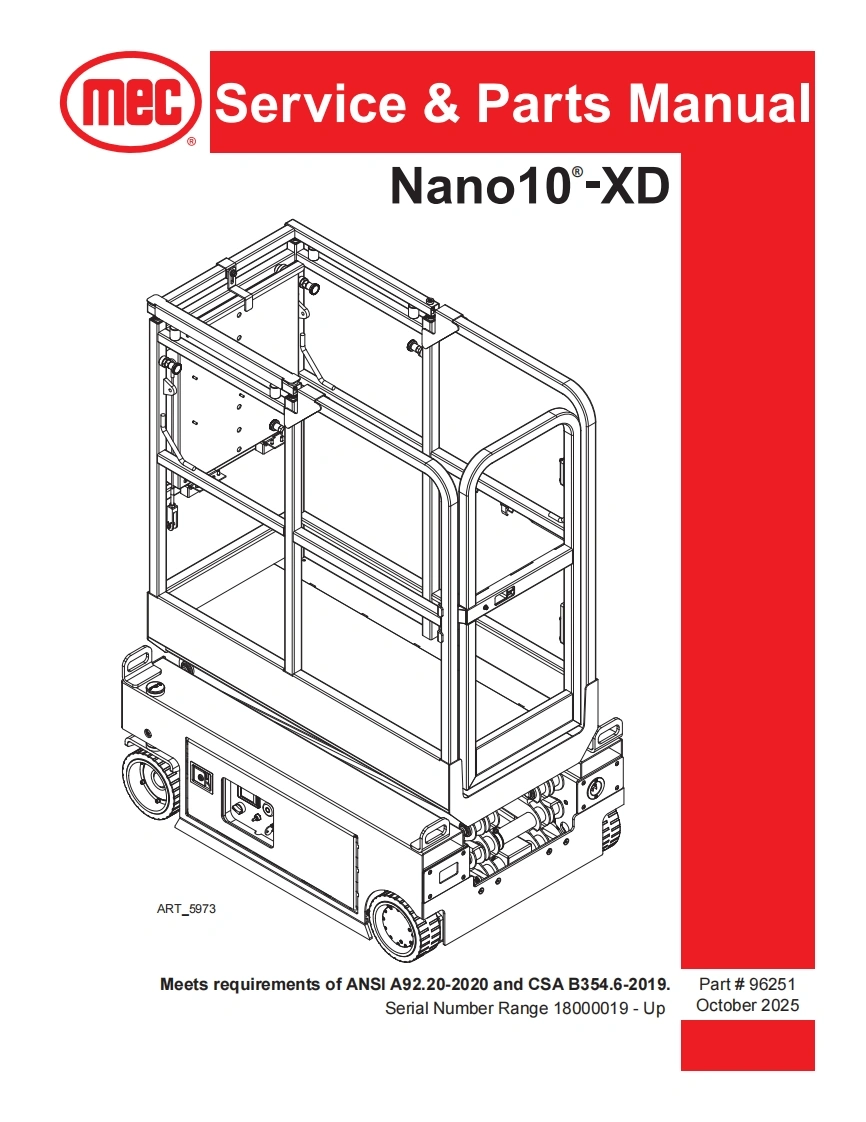 Mec-ce---Parts-Manual-Servic-Nano10_-XD维修图纸手册零部件选型手册