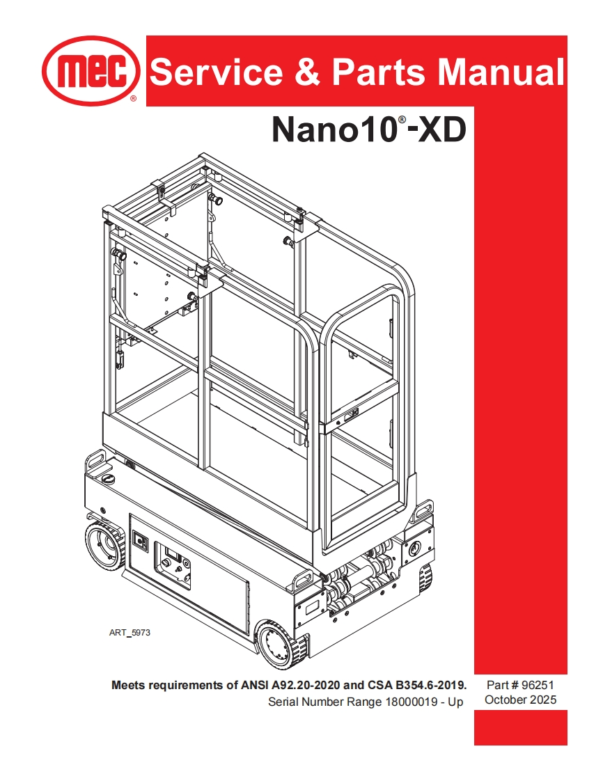 Mec-ce--Parts-Manual-Servic-Nano10_-XD维修图纸手册零部件选型手册
