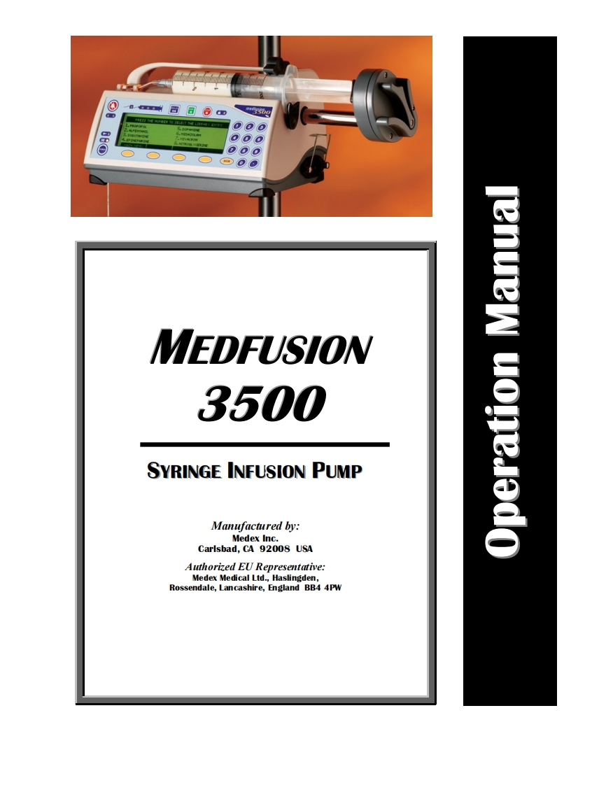 Medfusion-3500-操作说明书手册