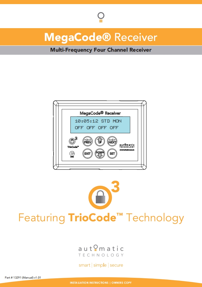 Mega-Code-Receiver-操作说明书手册