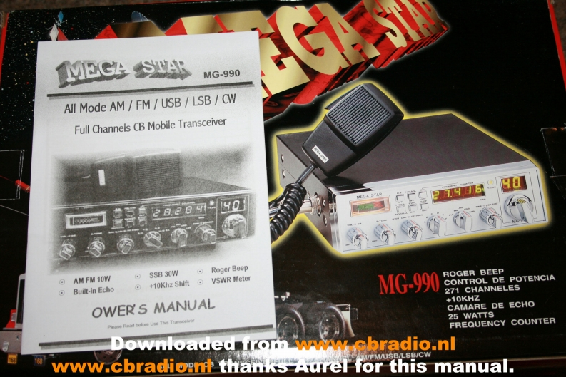 Megastar_MG990_使用说明书手册