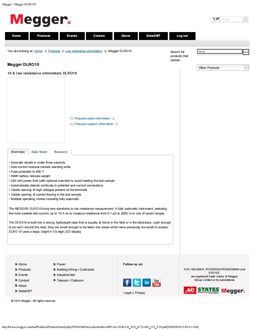 Megger-DLRO10-User-Manual操作说明书手册新质力文库 - 聚焦新质生产力发展的数字化知识库_行业洞察 / 理论成果 / 实践指南免费下载新质力文库