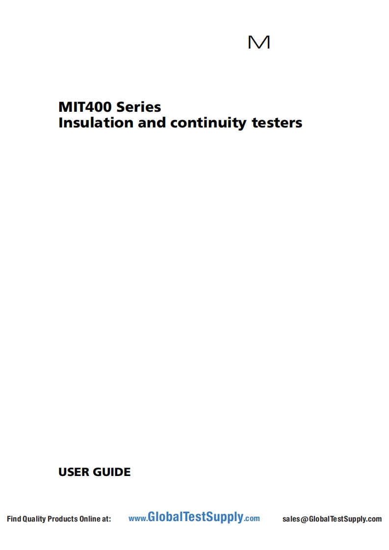Megger-MIT400-Series-User-Manual操作说明书手册新质力文库 - 聚焦新质生产力发展的数字化知识库_行业洞察 / 理论成果 / 实践指南免费下载新质力文库