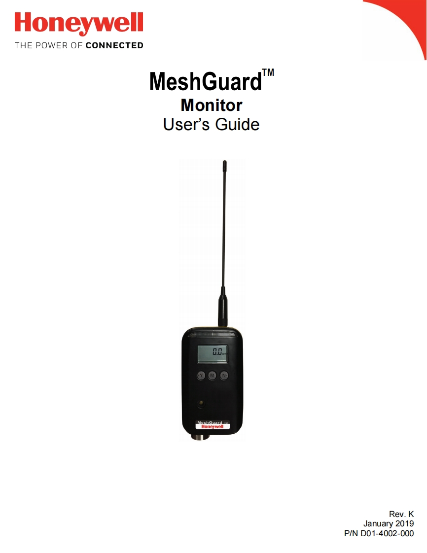 MeshGuardECFTD-2000手册说明书指南RevK