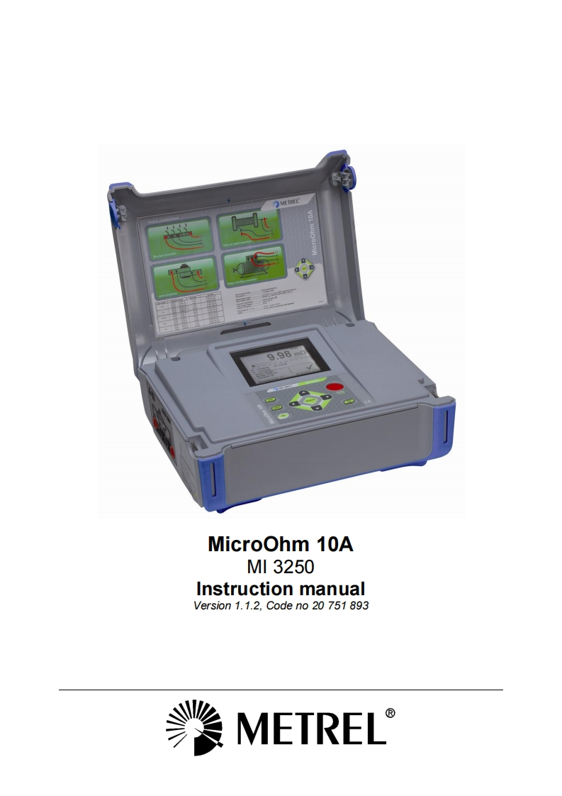 Metrel-MI-3250-操作说明书手册