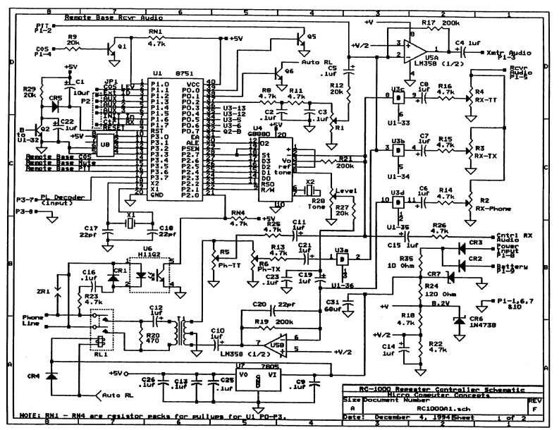 Micro_Computer_Concepts_RC-1000_电器原理图