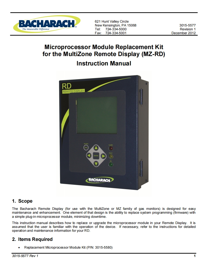 Microprocessor-Module-Replacement-Kit-for-MZ-RD_使用说明书手册uction-手册说明书指南