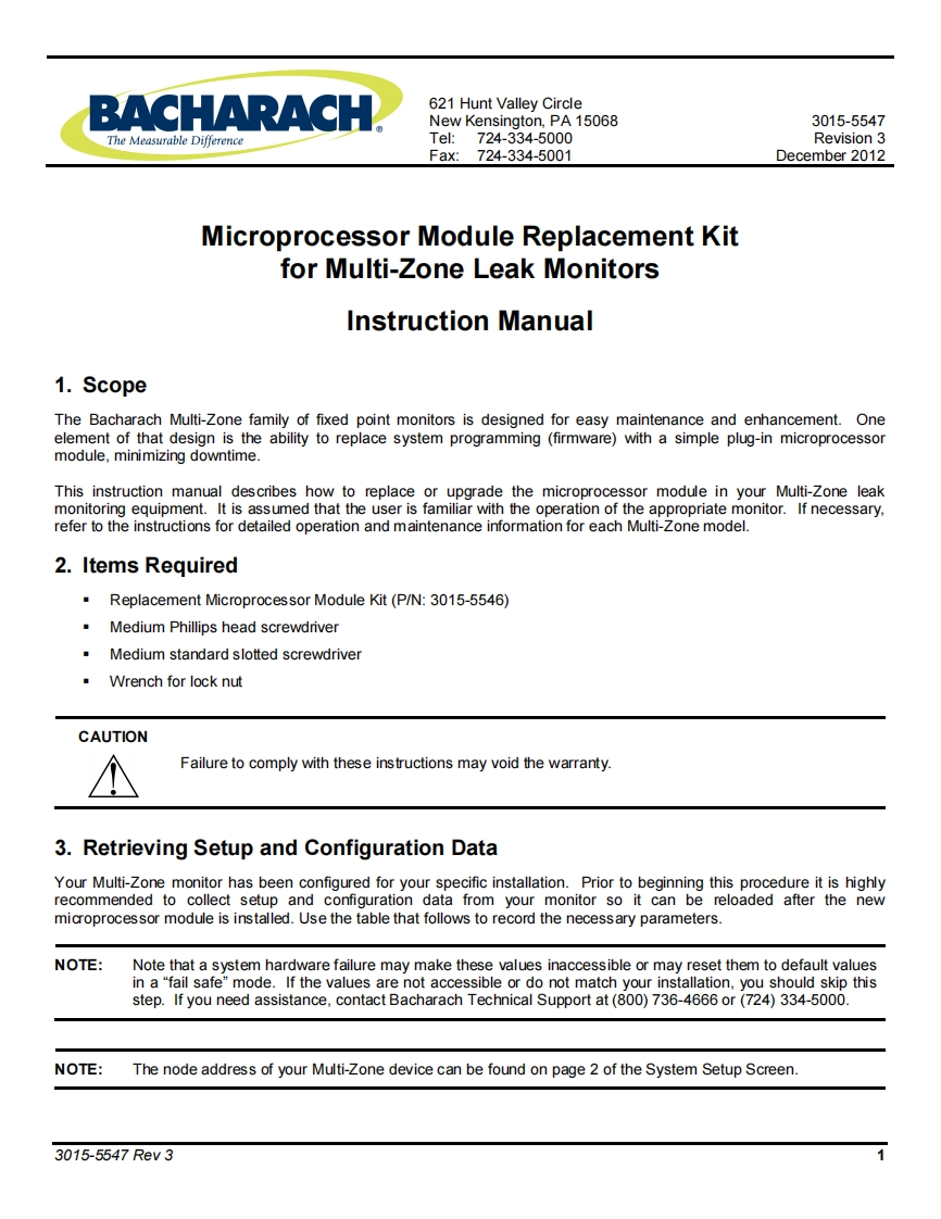 Microprocessor-Module-Replacement-Kit_使用说明书手册uction-手册说明书指南