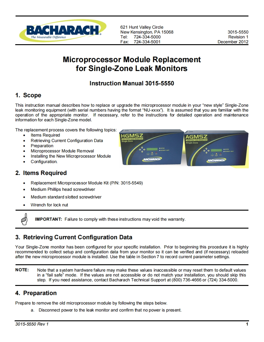 Microprocessor-Replacement_使用说明书手册uctions