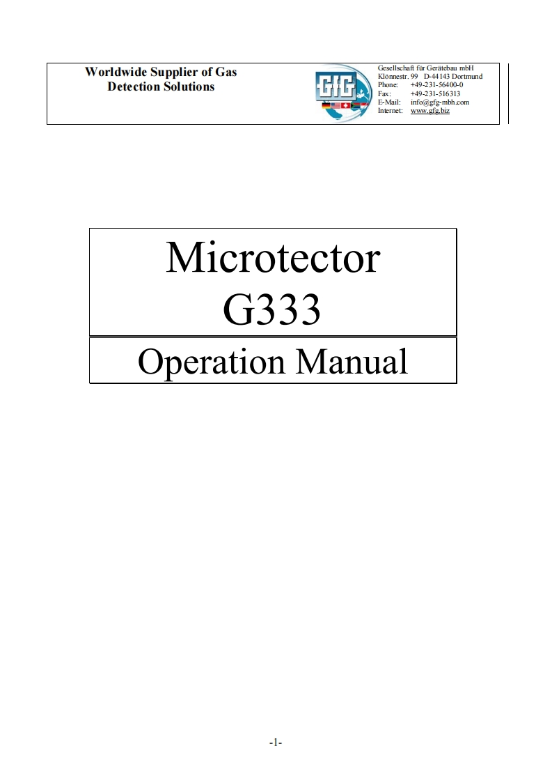 Microtector_G333_使用者说明书手册