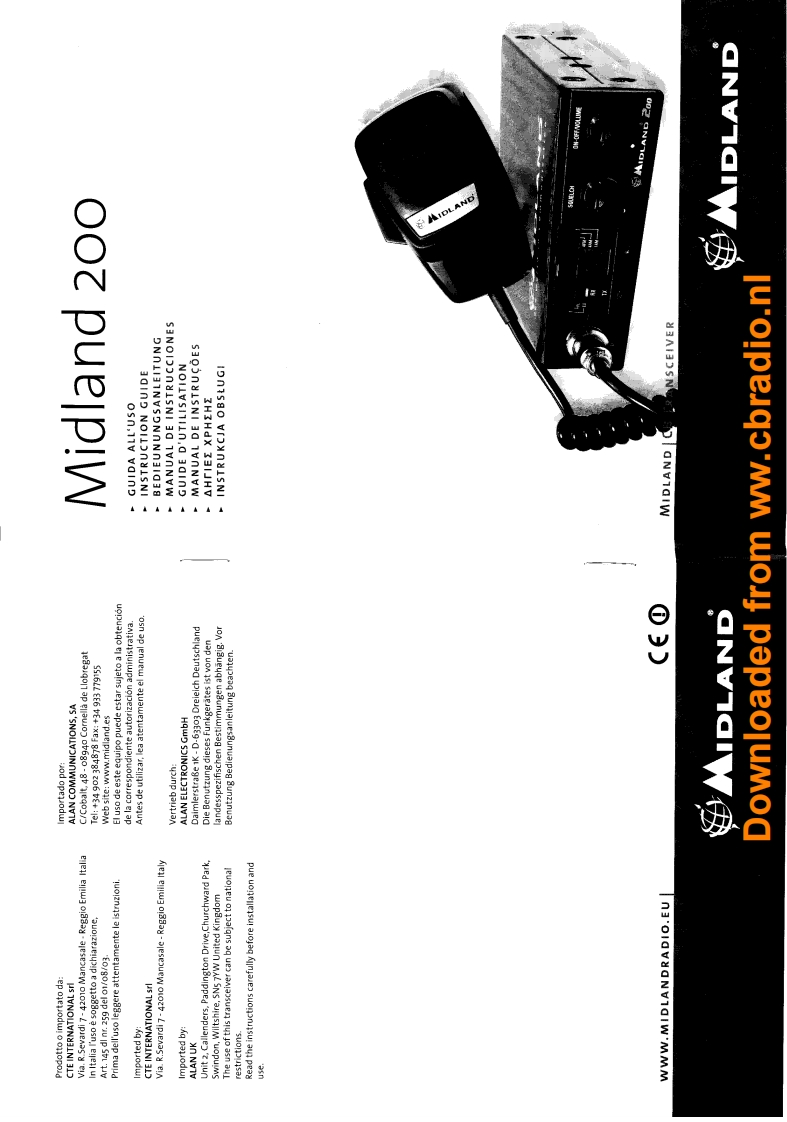 Midland_200_使用说明书手册