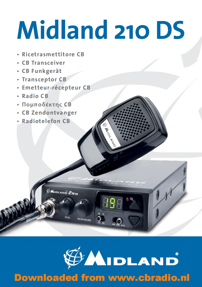 Midland_210DS_使用说明书手册_NL_DE_FR_ITA_ESP_RUS_PL_PT