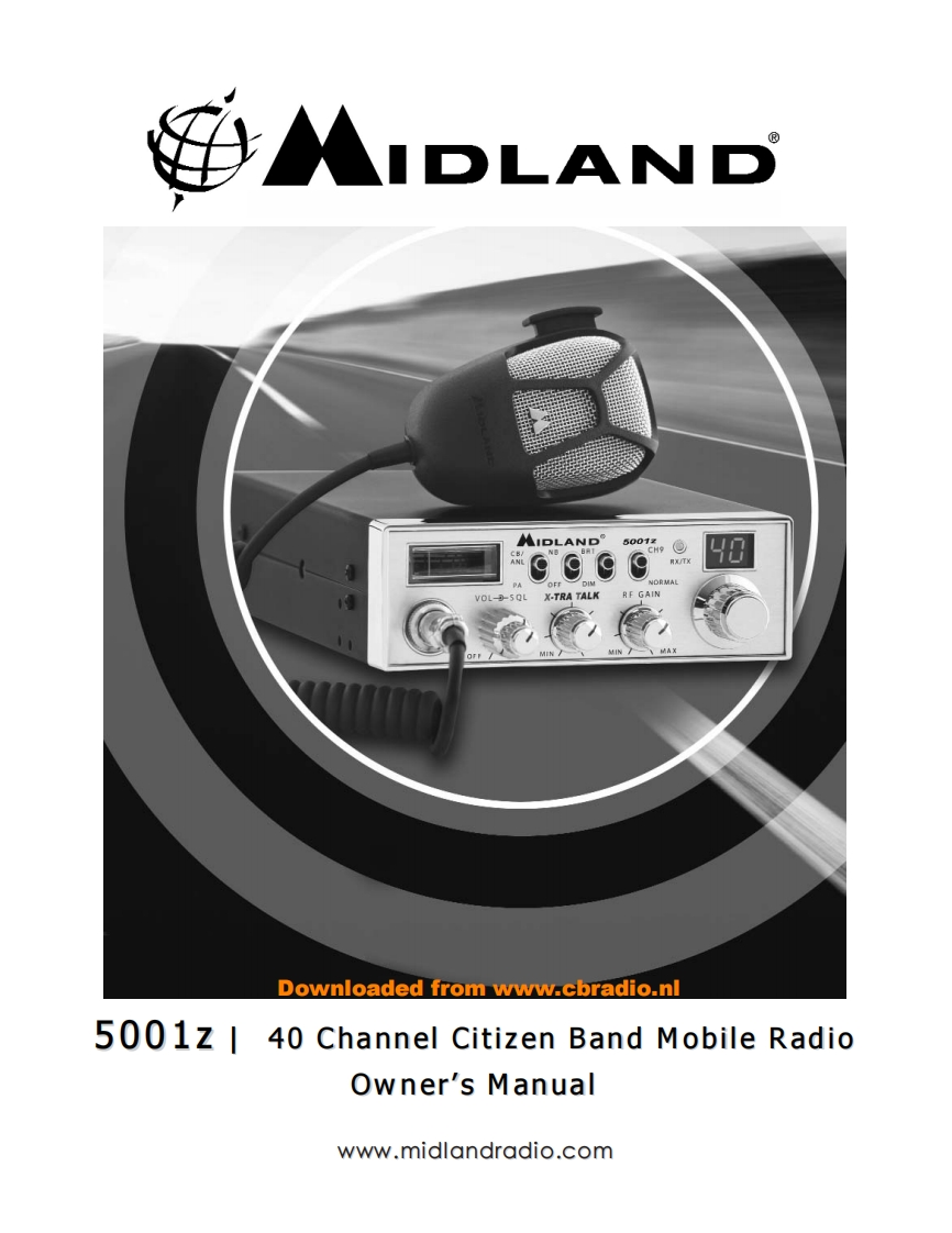 Midland_5001z_使用说明书手册