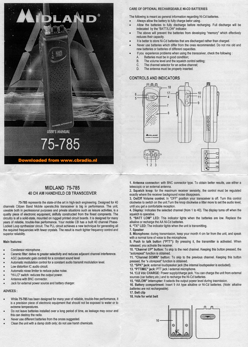 Midland_75-785_使用说明书手册