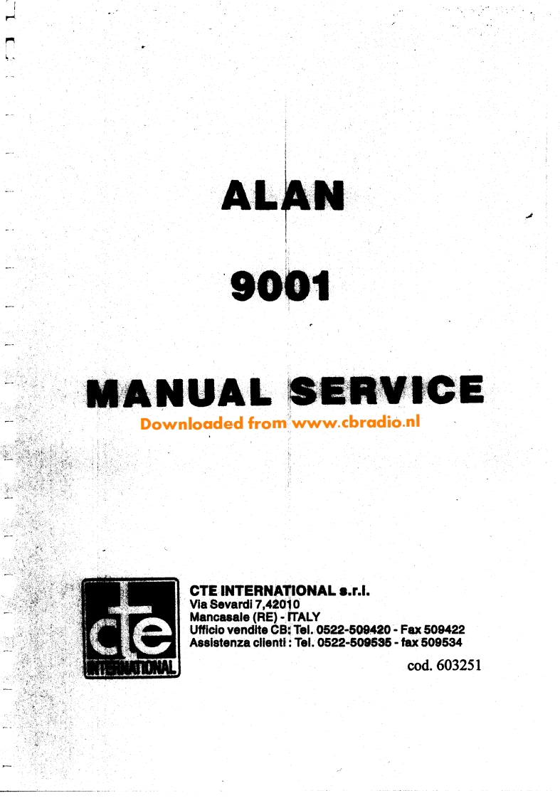 Midland_Alan_9001_ENG维修说明书手册含电气原理图