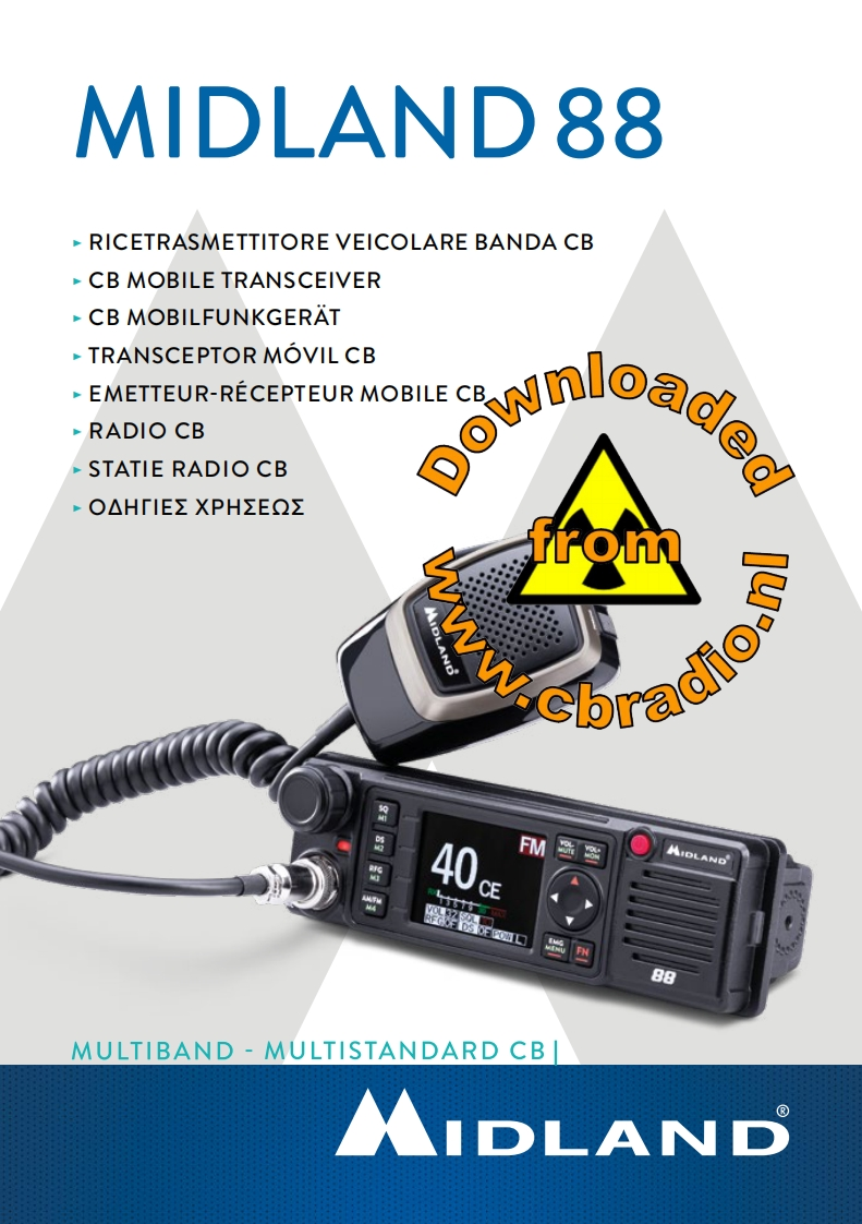 Midland_M88_ENG_DE_FR_ITA_ESP_PL_RO操作说明书手册