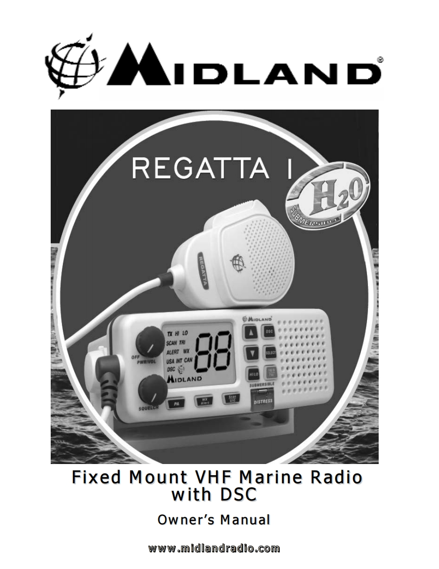 Midland_Regatta1_Manual操作说明书手册