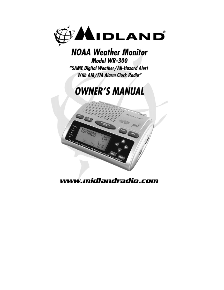 Midland_WR-300_(Owners_Manual操作说明书手册)