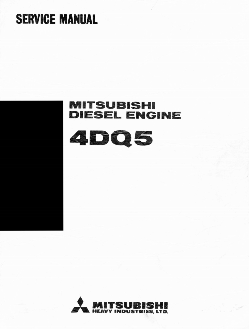Mitsubishi-Forklift-Diesel-Engine-4DQ5-Service-Repair-Manual维修手册