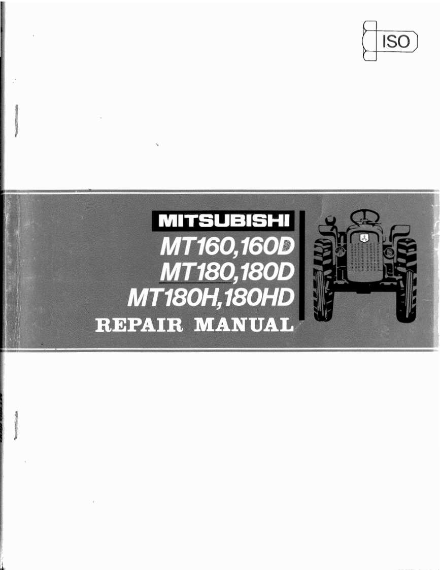 Mitsubishi-MT160-180-Tractors-维修维护手册-PDF