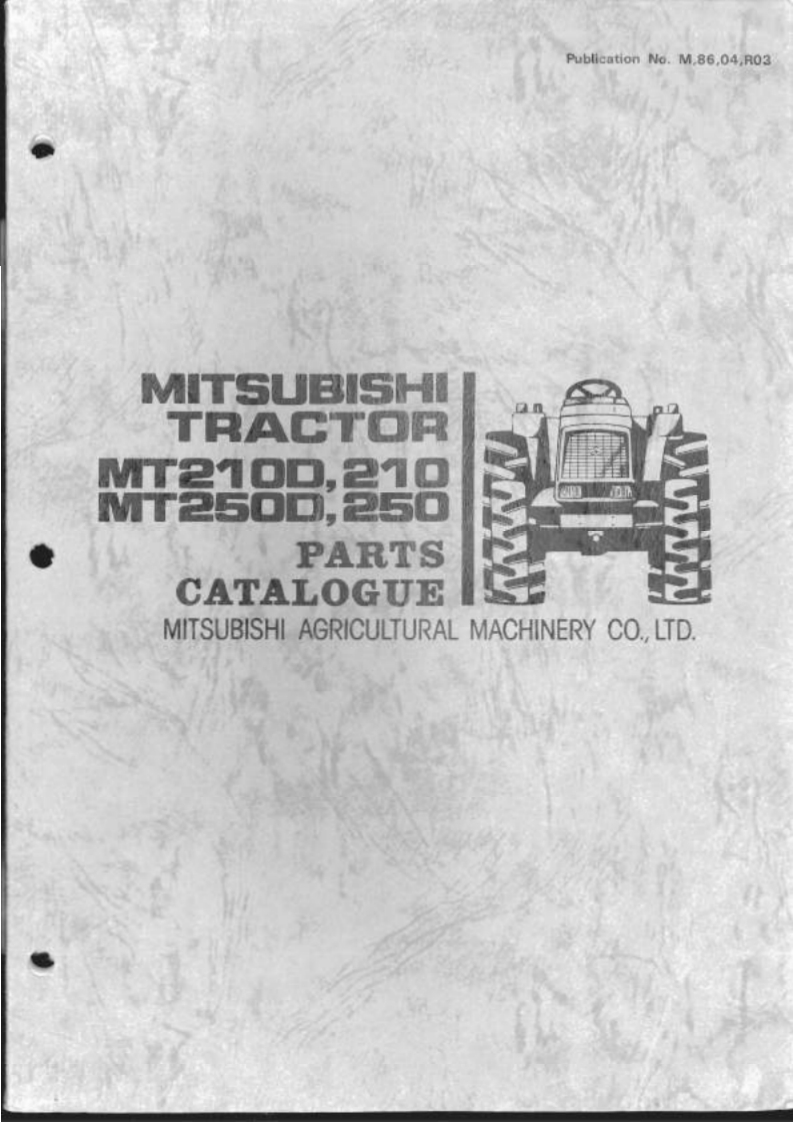 Mitsubishi-MT2100-2500-Tractors-Engine-零部件手册-PDF