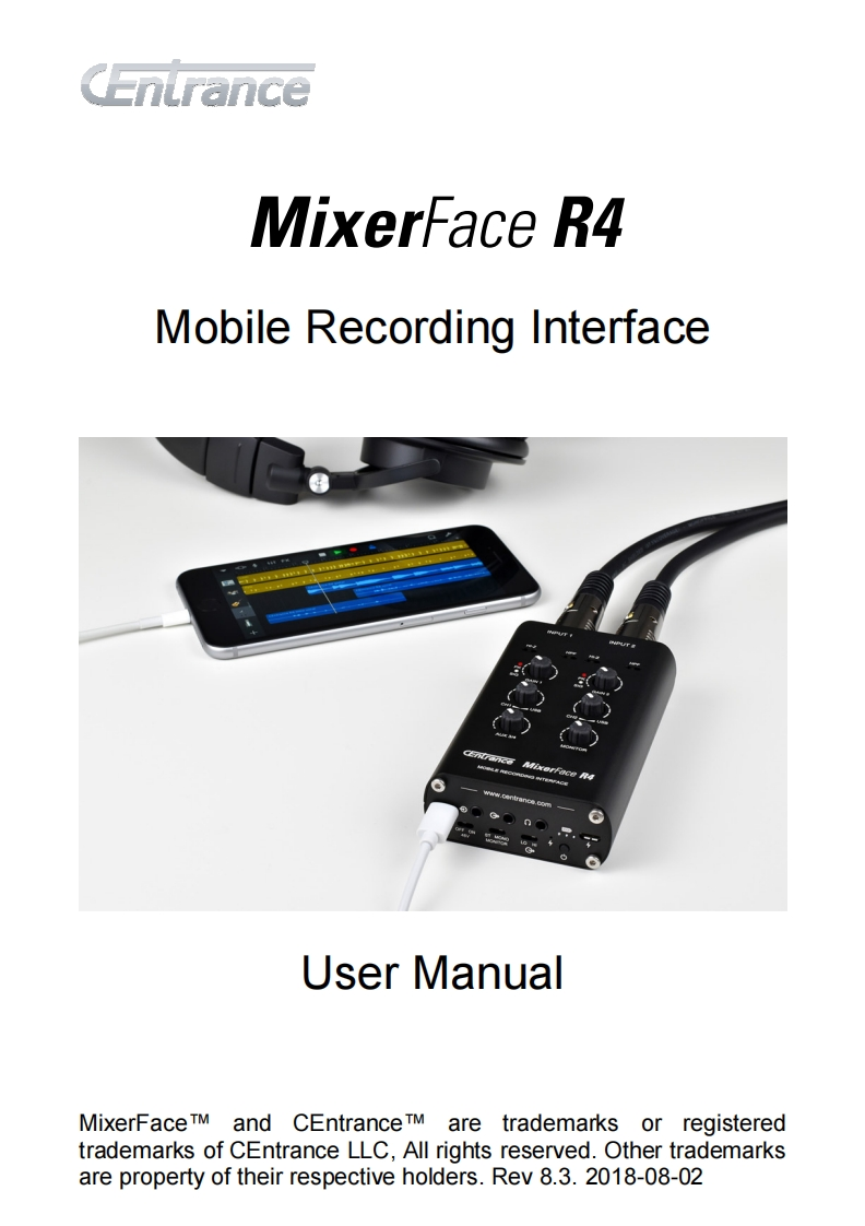 MixerFace-R4使用说明书手册