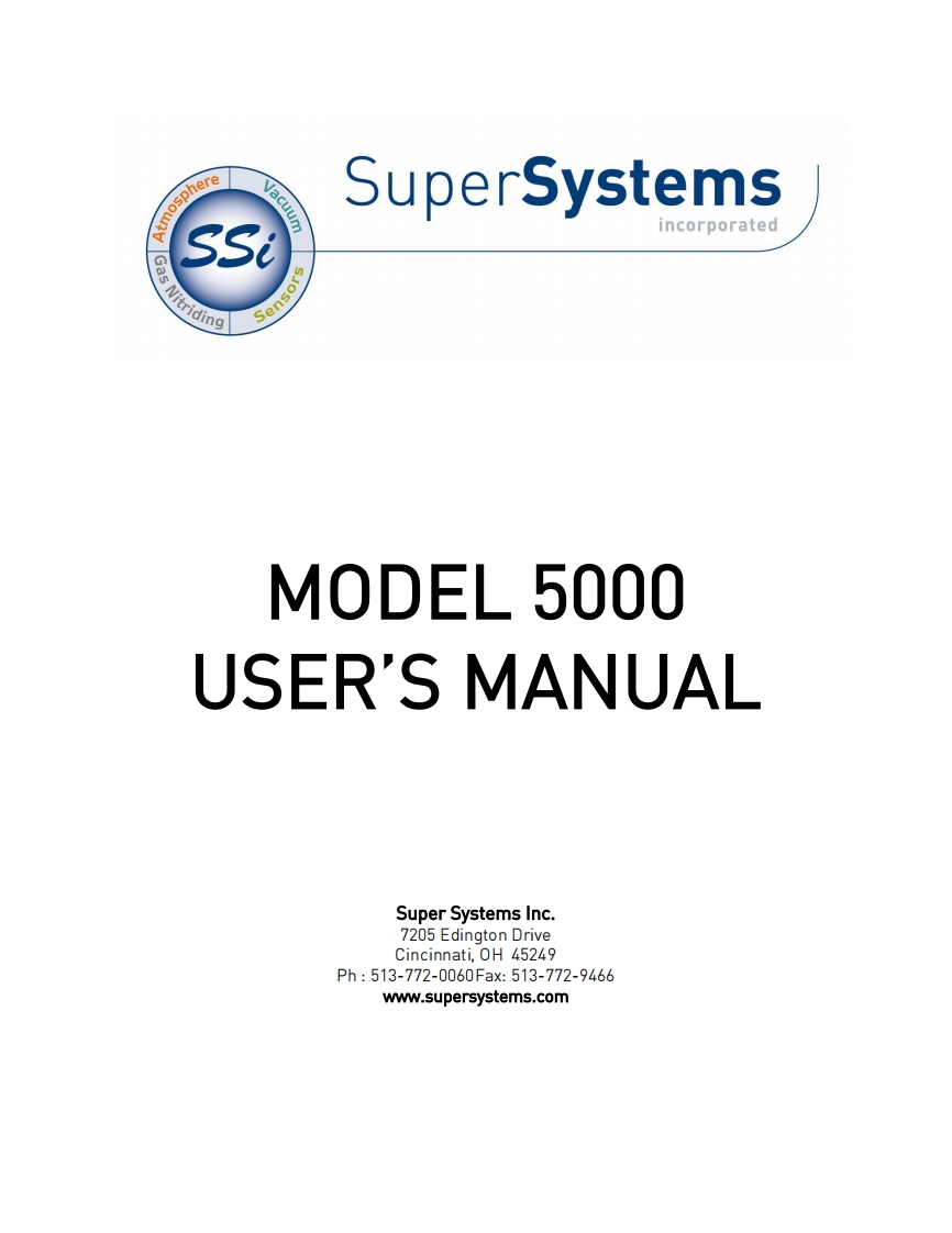 Model_5000_操作说明书手册