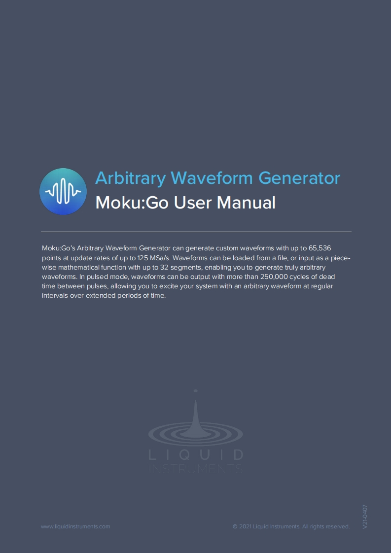 MokuGo_使用说明书手册_arbitrary-waveform-generator_EN