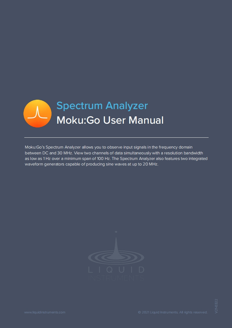 MokuGo_使用说明书手册_spectrum-analyzer_EN