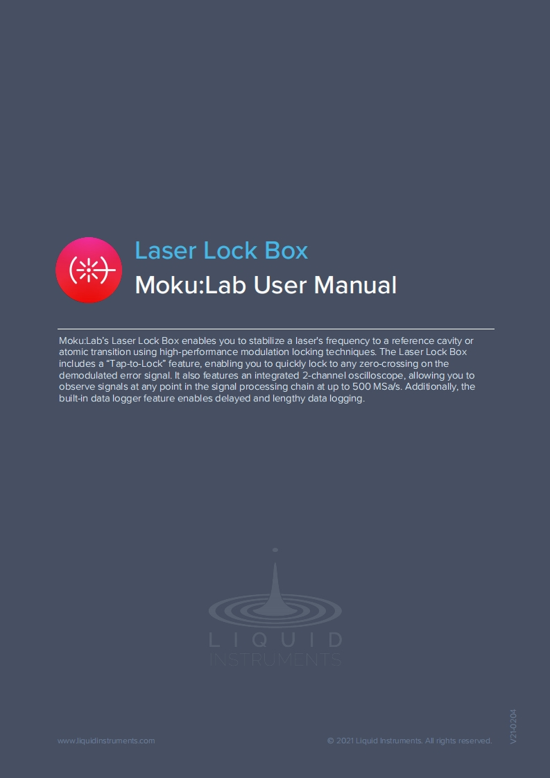MokuLab_使用说明书手册_laser-lock-box_EN