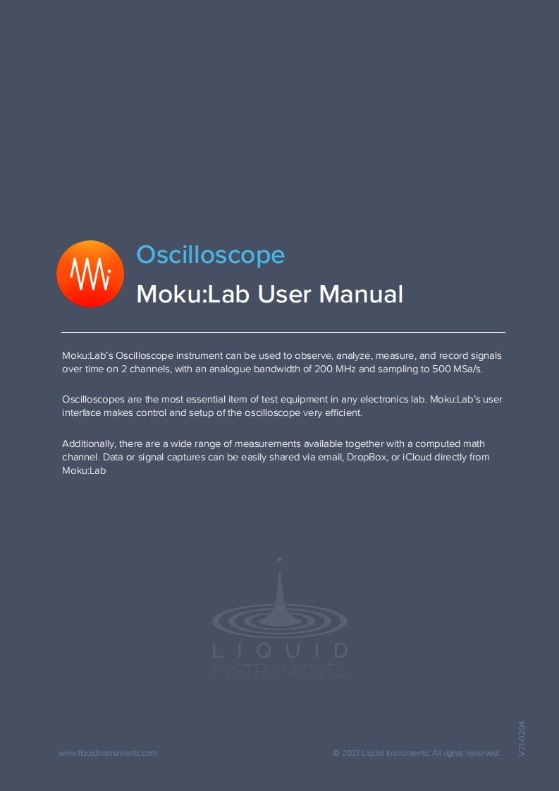 MokuLab_使用说明书手册_oscilloscope_EN