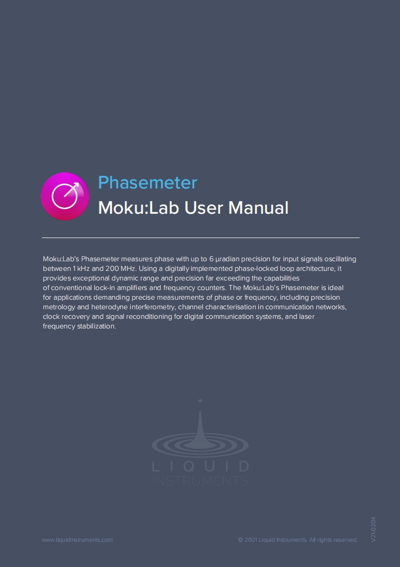 MokuLab_使用说明书手册_phasemeter_EN