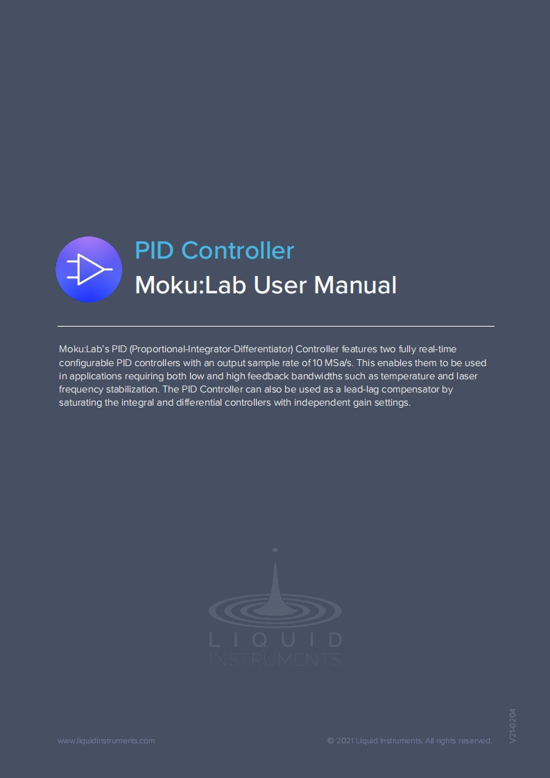 MokuLab_使用说明书手册_pid-controller_EN