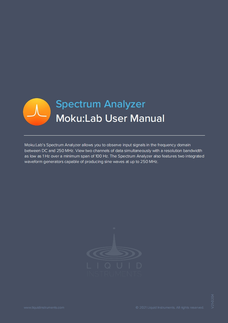 MokuLab_使用说明书手册_spectrum-analyzer_EN