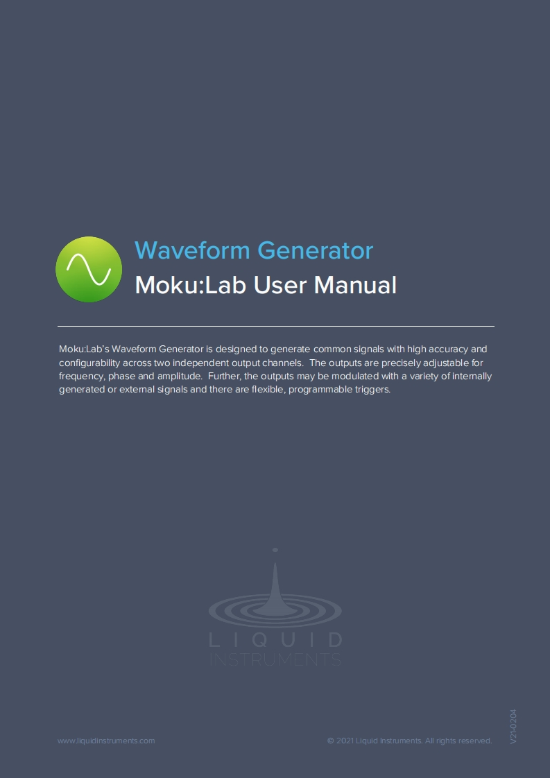 MokuLab_使用说明书手册_waveform-generator_EN