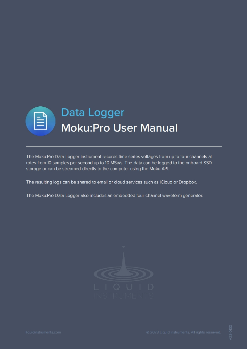 MokuPro_使用说明书手册_datalogger_EN
