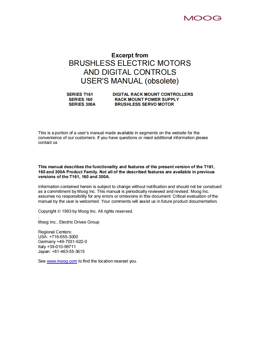 Moog-T161-Controller-User-Manual操作说明书手册新质力文库 - 聚焦新质生产力发展的数字化知识库_行业洞察 / 理论成果 / 实践指南免费下载新质力文库