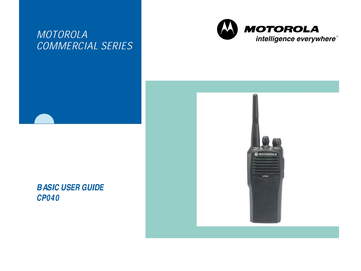 Motorola-CP040操作说明书手册