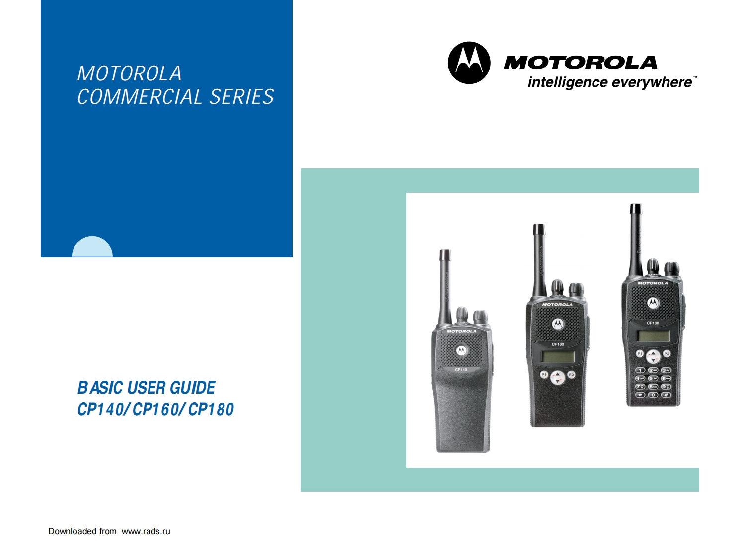 Motorola-CP160用户使用操作说明书手册