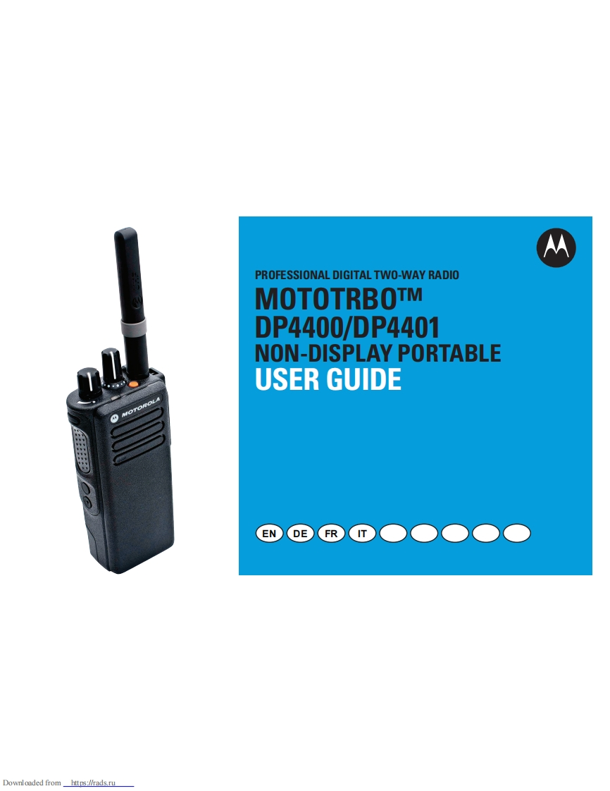 Motorola-DP4400操作说明书手册