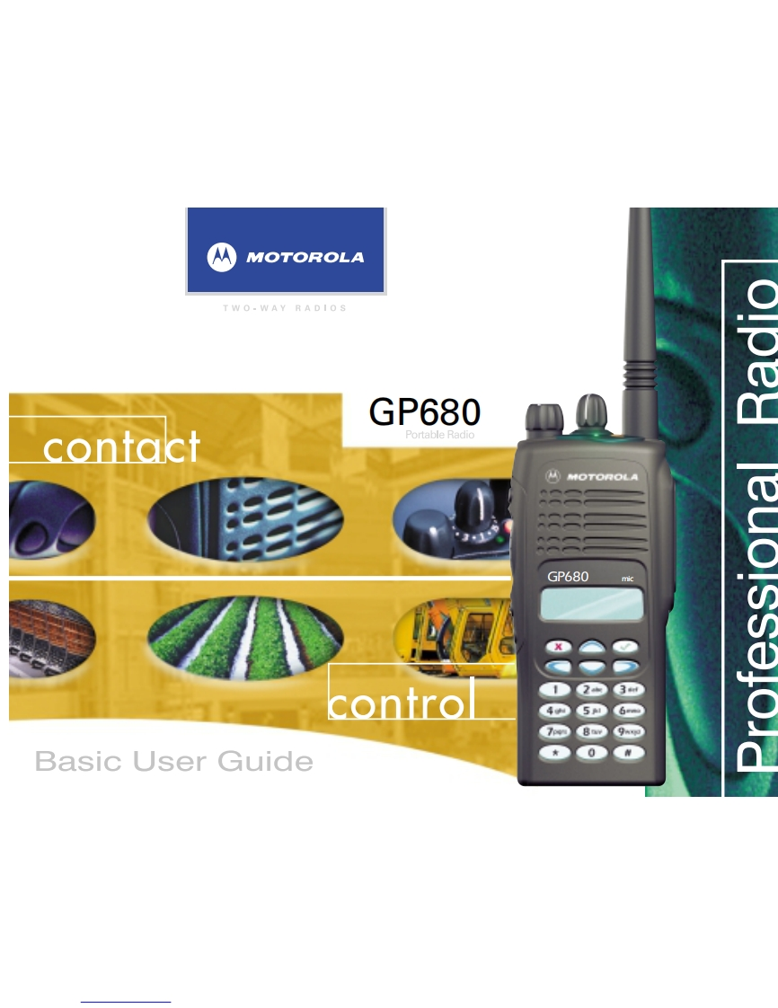 Motorola-GP680用户使用操作说明书手册