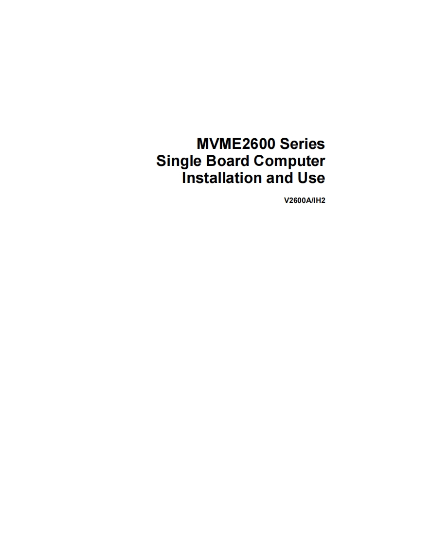 Motorola-MVME2604-User-Manual操作说明书手册新质力文库 - 聚焦新质生产力发展的数字化知识库_行业洞察 / 理论成果 / 实践指南免费下载新质力文库