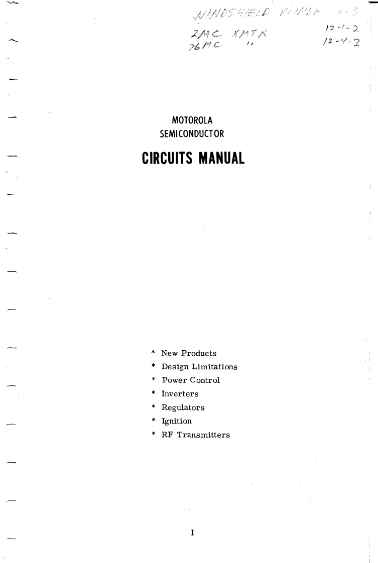 Motorola_Circuits_维修维护说明书手册